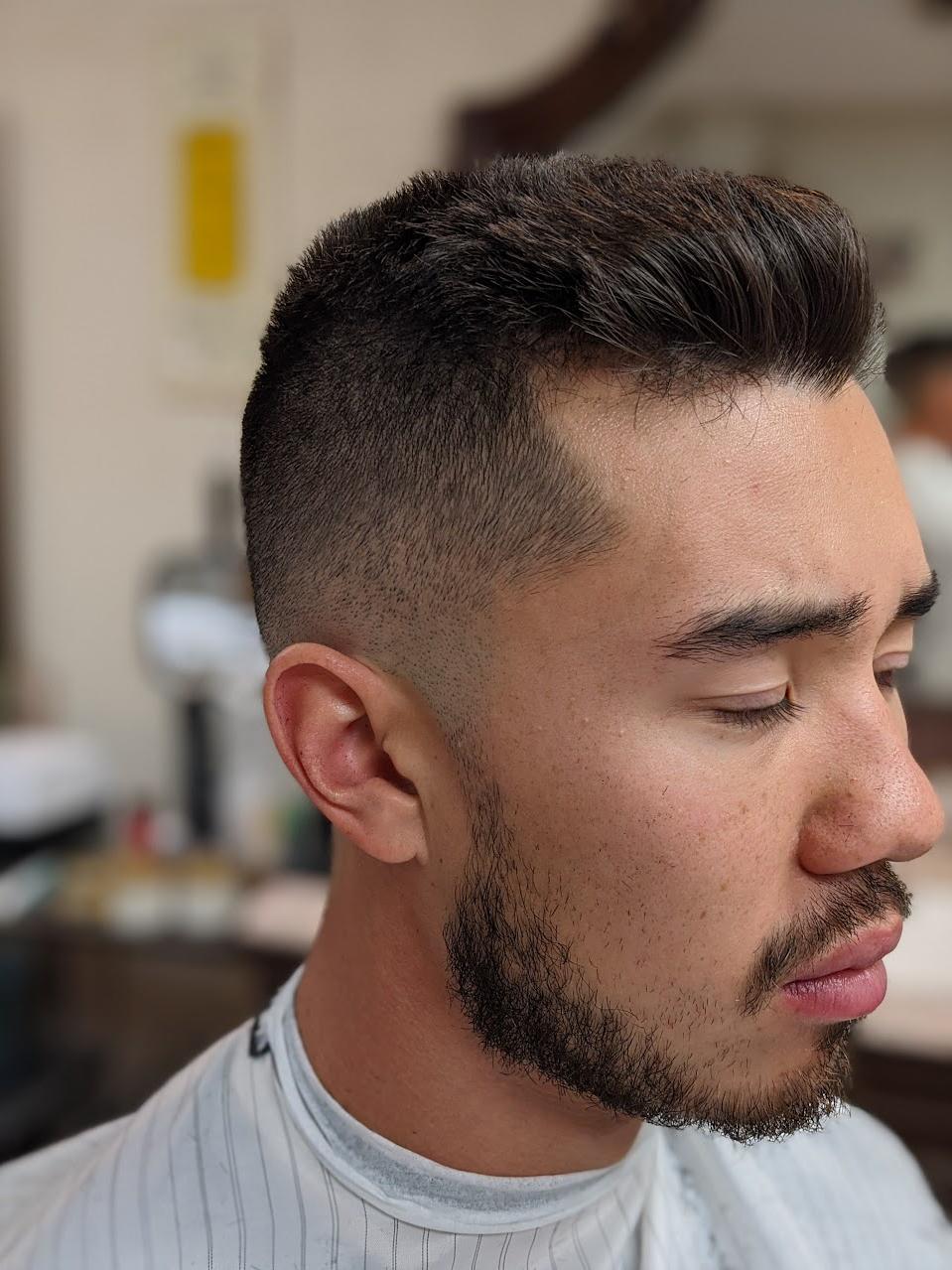 Men's haircut by Gus Hill